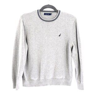 Nautica Sweater Mens‎ XL Gray Classic Casual Weekend Preppy Academia Minimalist